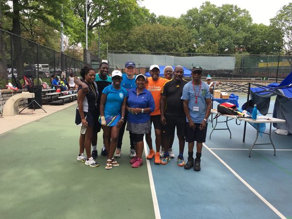 Group of Adult Tennis Players